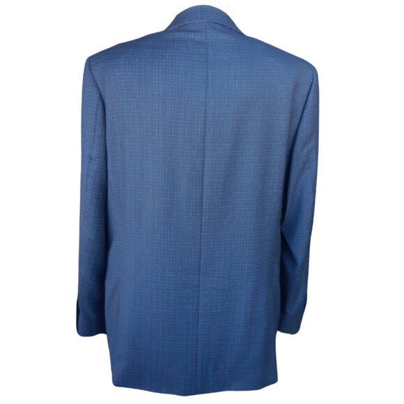 Daniel Hechter Paris 42L Indigo Blue Men's Sport Coat Jacket Blazer - Picture 2 of 10